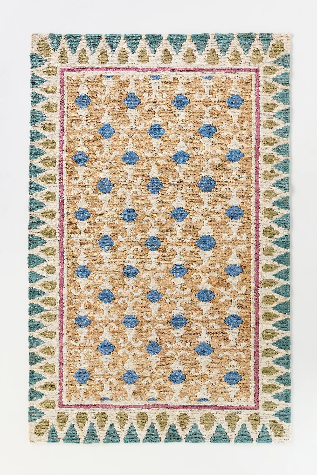 Marilla Handwoven Jute Geometric Rug | Anthropologie (US)