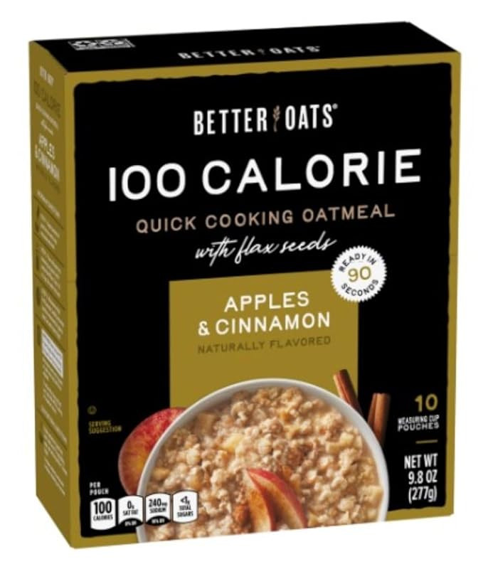 Better Oats Fit Instant, Apple Cinnamon, 9.8 Ounce | Amazon (US)