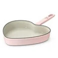 Beautiful 10” Enameled Cast Iron Heart Skillet, Pink Champagne by Drew Barrymore - Walmart.com | Walmart (US)