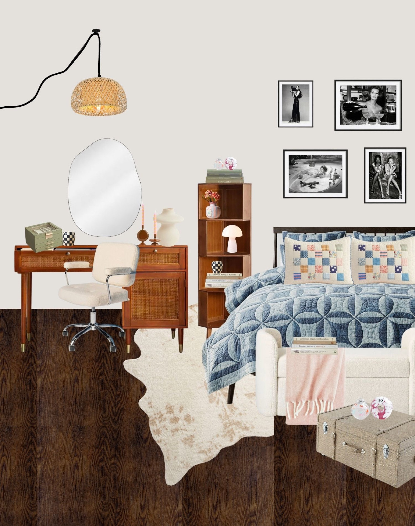 Fabulous done yet undone cozy bedroom! 

#LTKU #LTKFind #LTKhome