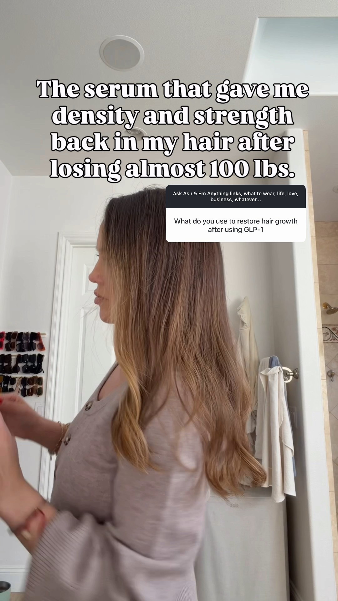 obsessed with this daily hair serum for strength density and growth. 