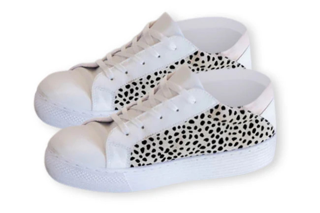 Marisa Leopard Print Sneakers | Pink Lily