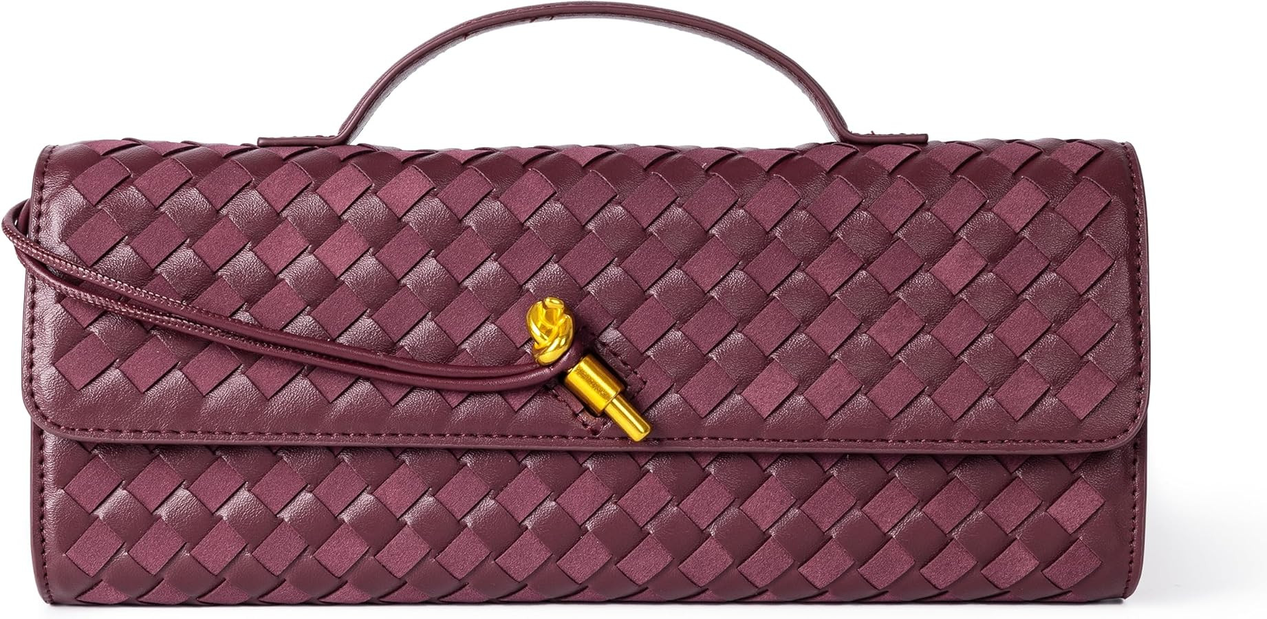 Joryin Woven Purse for Women Evening Clutch Woven Leather & Suede Handbags Crossbody Bag Suede Pu... | Amazon (US)