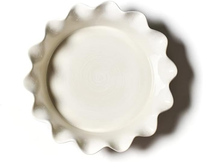 Coton Colors Signature White Ruffle 9in Pie Dish | Amazon (US)
