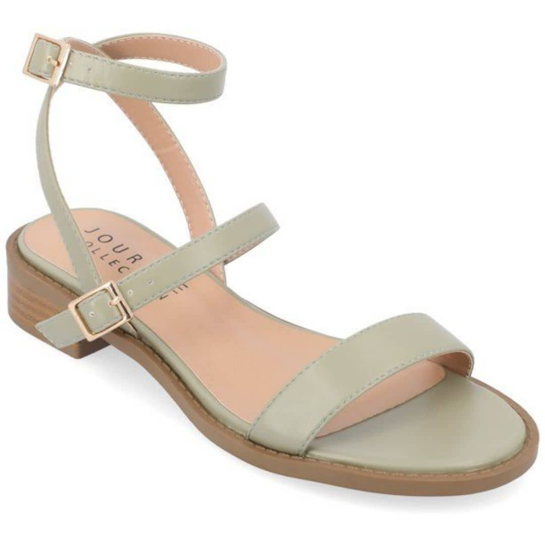 Gigie Ankle Strap Stacked Heel Sandals | SHEIN