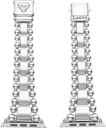 Smart Caviar Stainless Steel Apple Watch® Watchband | Nordstrom