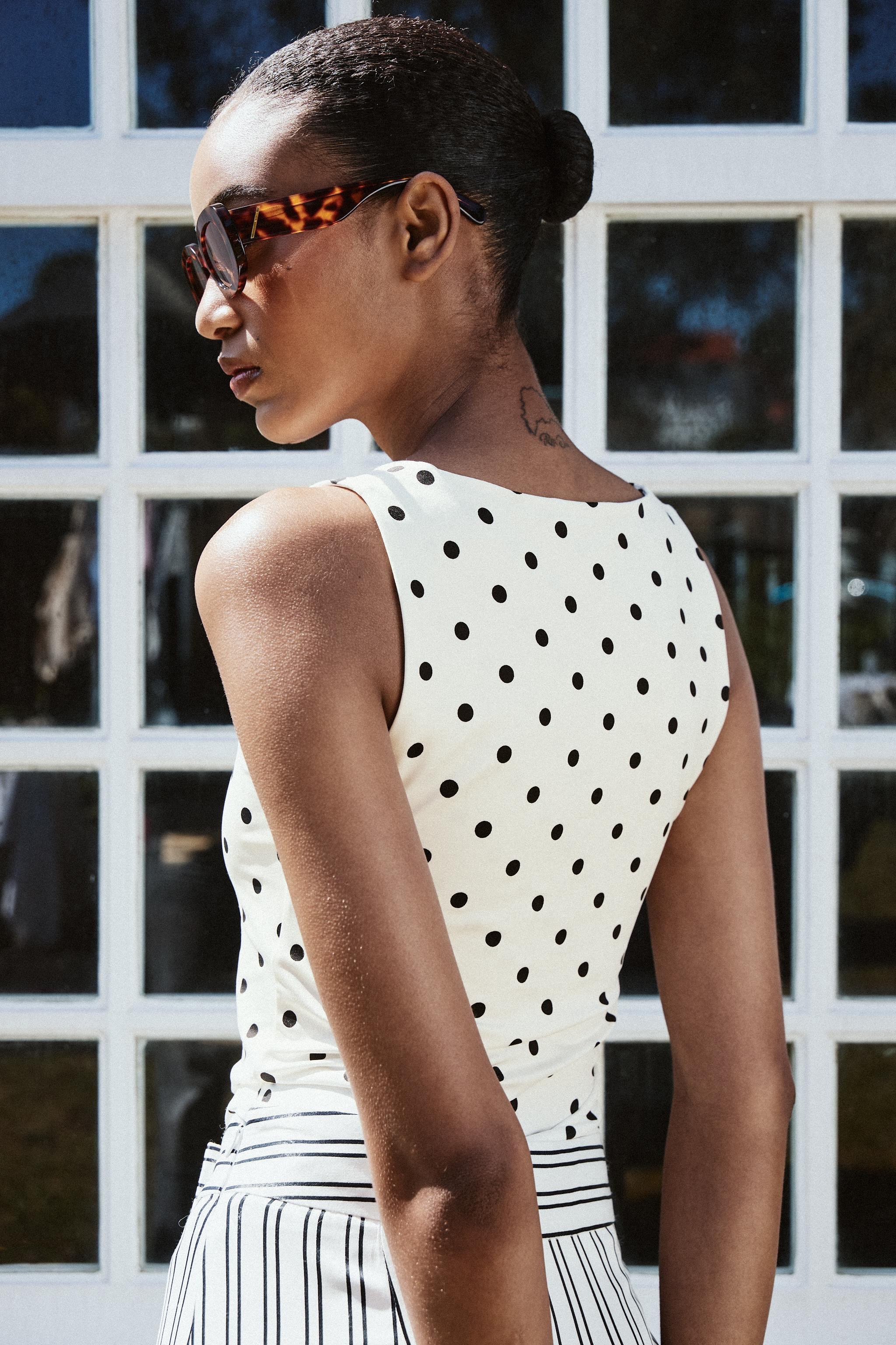 POLYAMIDE TOP WITH WIDE STRAPS | Zara UK