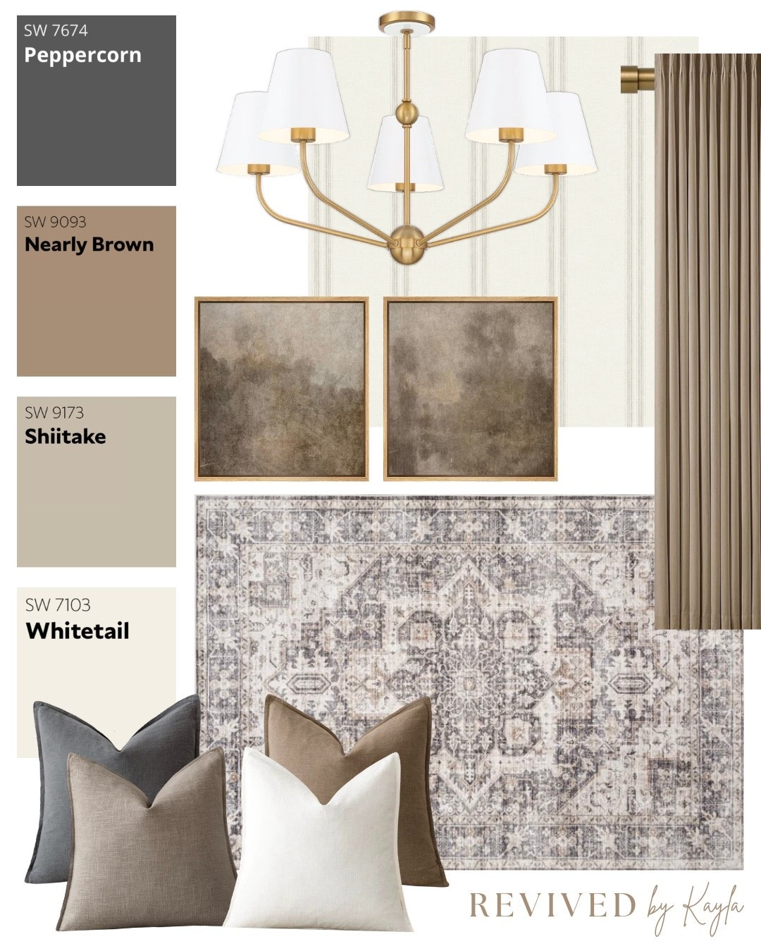 Dark gray and brown room design mood board 🩶🤎

#livingroom #bedroom #roomdecor #homedecor #homedesign #interiordesign #modern #cozy #traditional #neutral #home #decor #moodboard #paintcolors #sherwinwilliams #wayfair #amazon #amazonhome 

#LTKHome