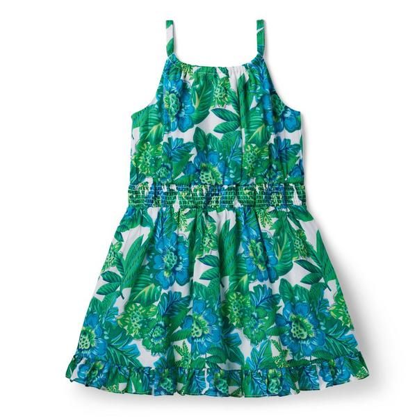 Tropical Floral Smocked Waist Sundress | Janie and Jack