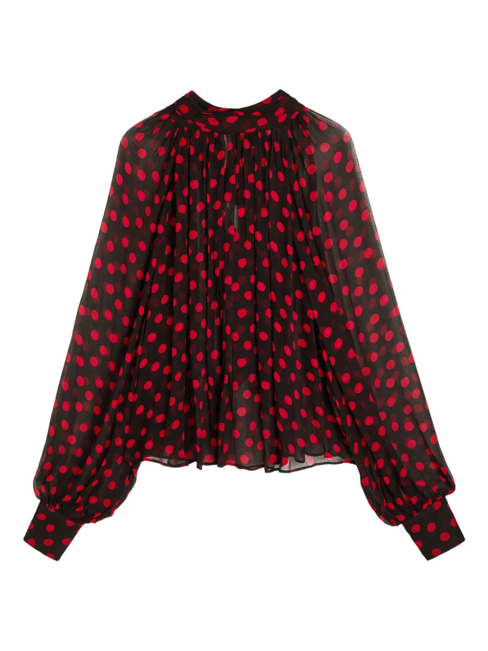 Ronny Kobo polka-dot blouse - Black | Farfetch Global