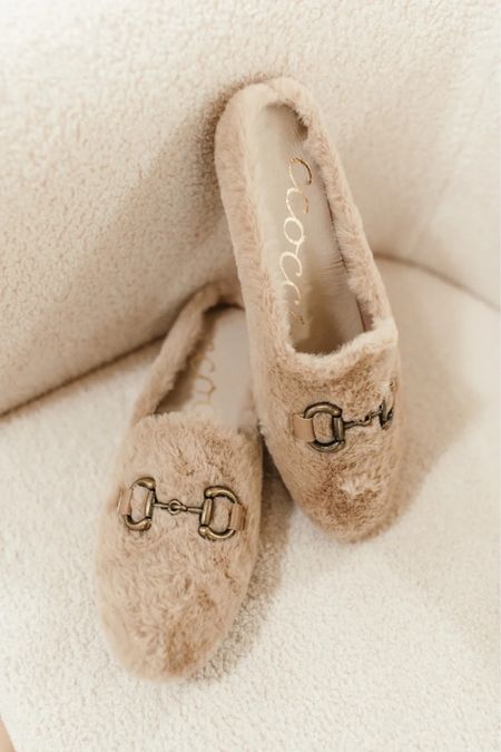 Cutest little Sherpa slippers. Idk about you ladies but I have lots of options for slippers. Have to match the Jammie fit right? 

#musthave 

#LTKhome #LTKstyletip #LTKshoecrush