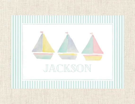 Personalized Summertime Placemat | Etsy (US)