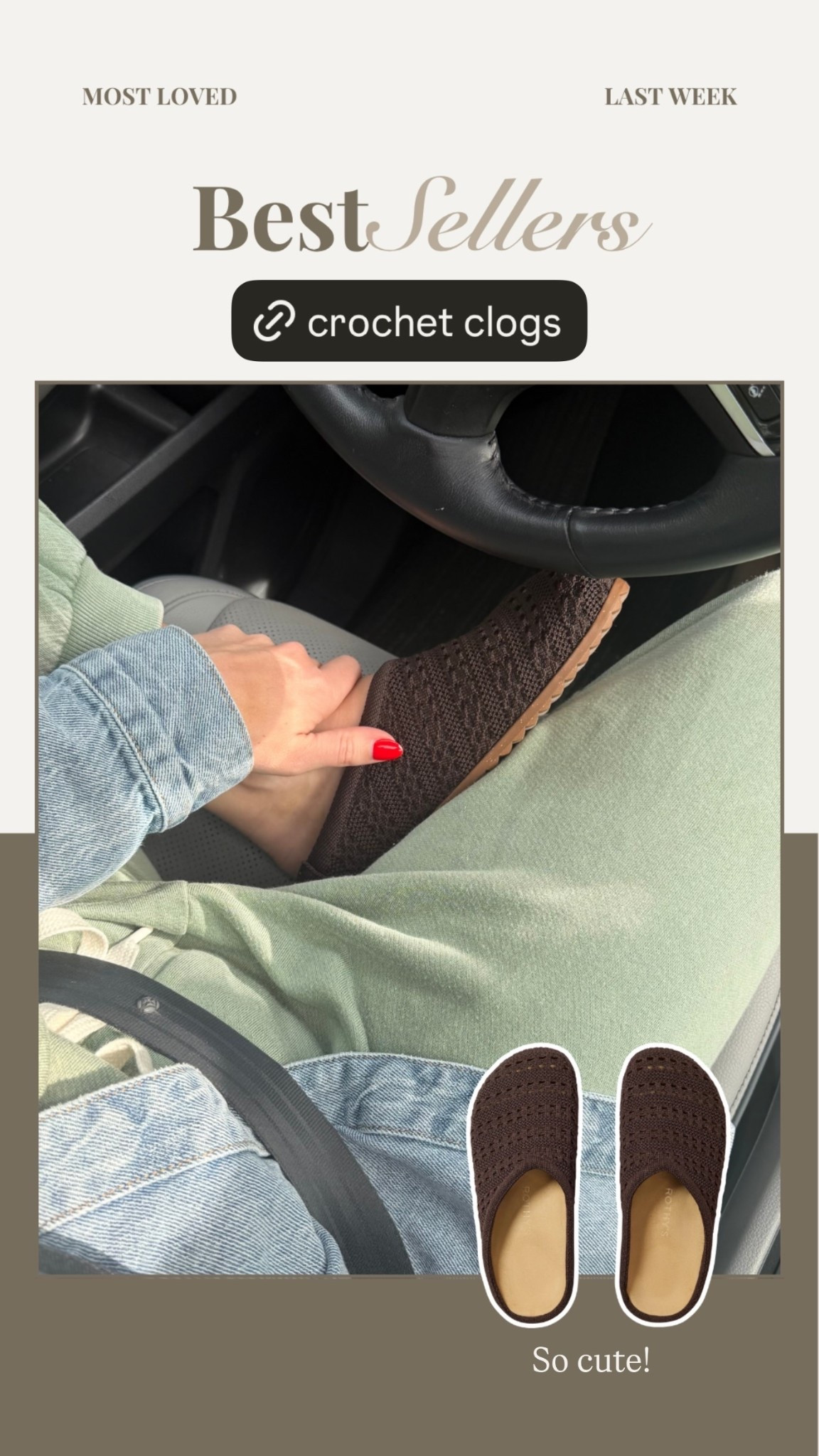 Love this spring version of some of my most-worn clogs! 