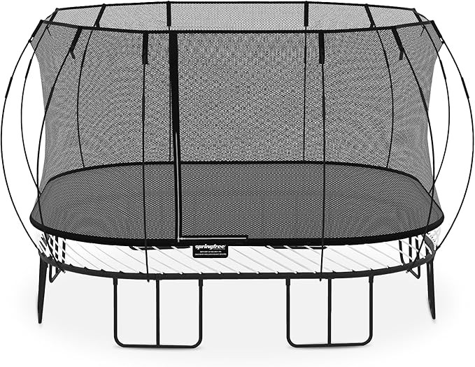 Springfree Square Backyard Trampoline with Enclosure & Hidden Frame | Amazon (US)