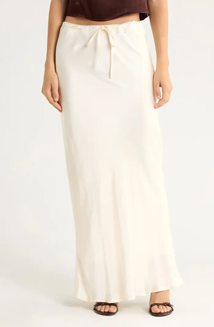 WAYF Drawstring Satin Skirt | Nordstromrack | Nordstrom Rack