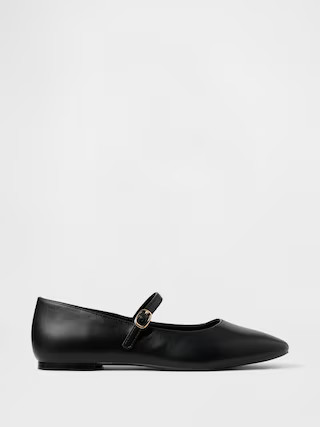 Vegan Leather Mary Jane Flats | Gap (US)