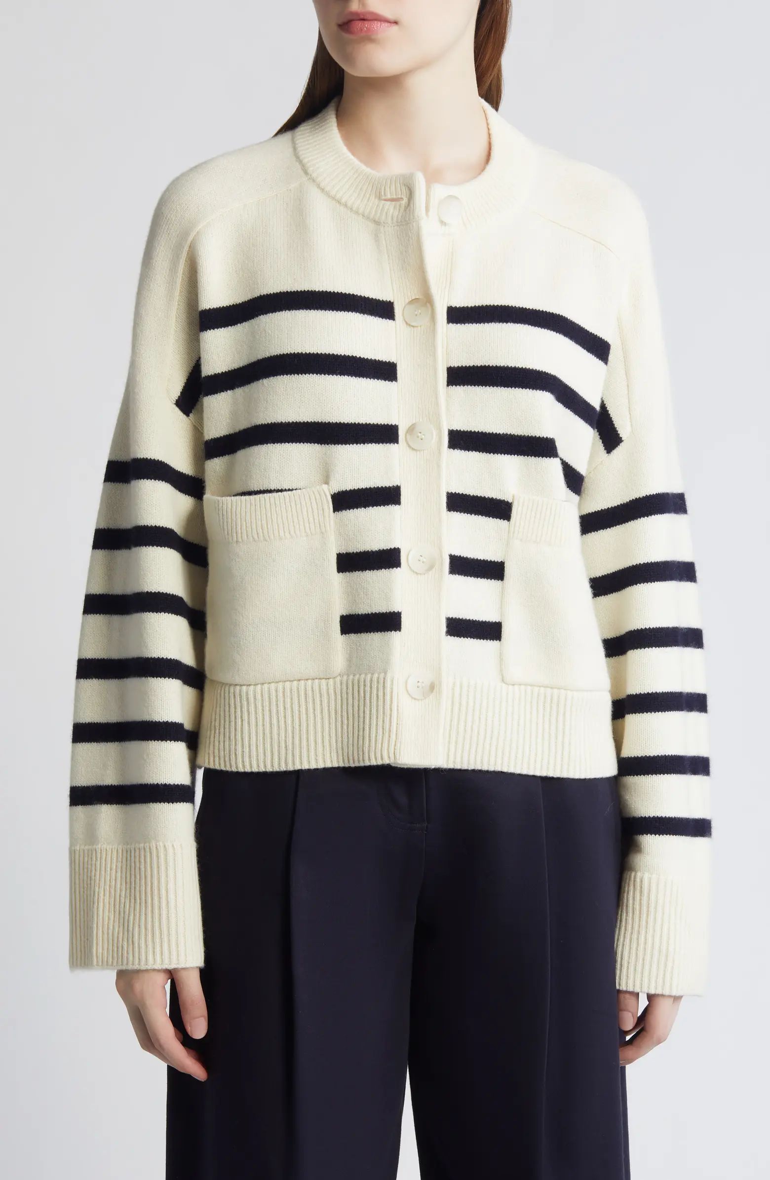 Stripe Wool Cardigan | Nordstrom