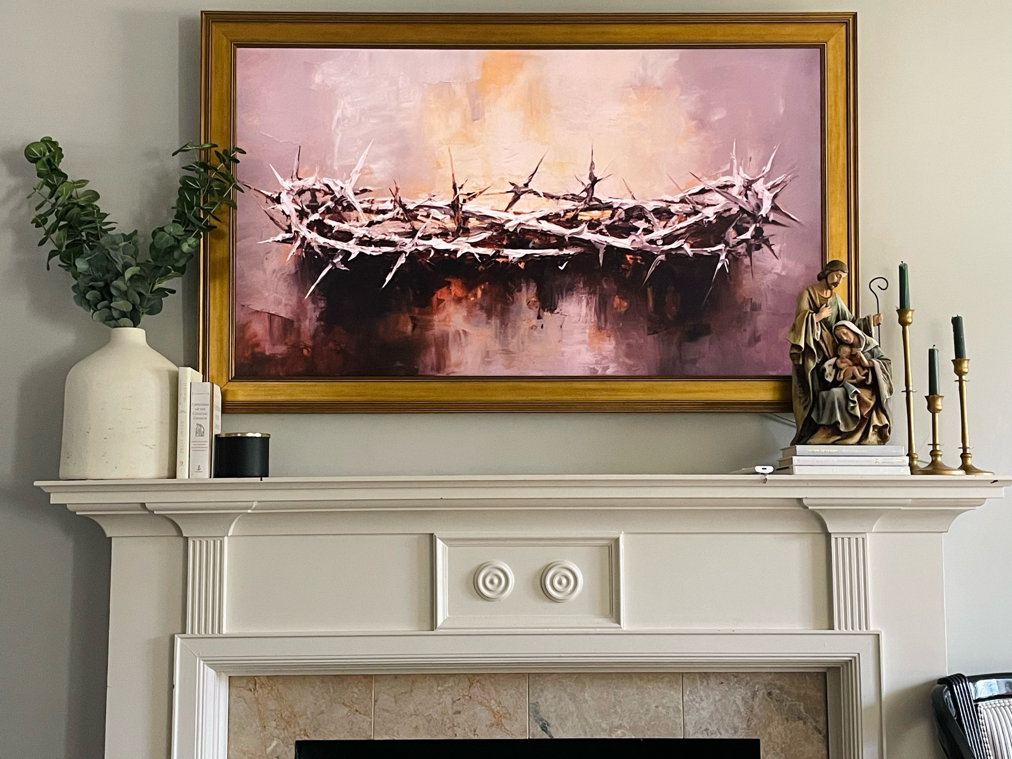 happy Lent (as happy as it can be at least 🙃)! changed the artwork on our frame TV for this liturgical season!  

#LTKfindsunder50 #LTKhome