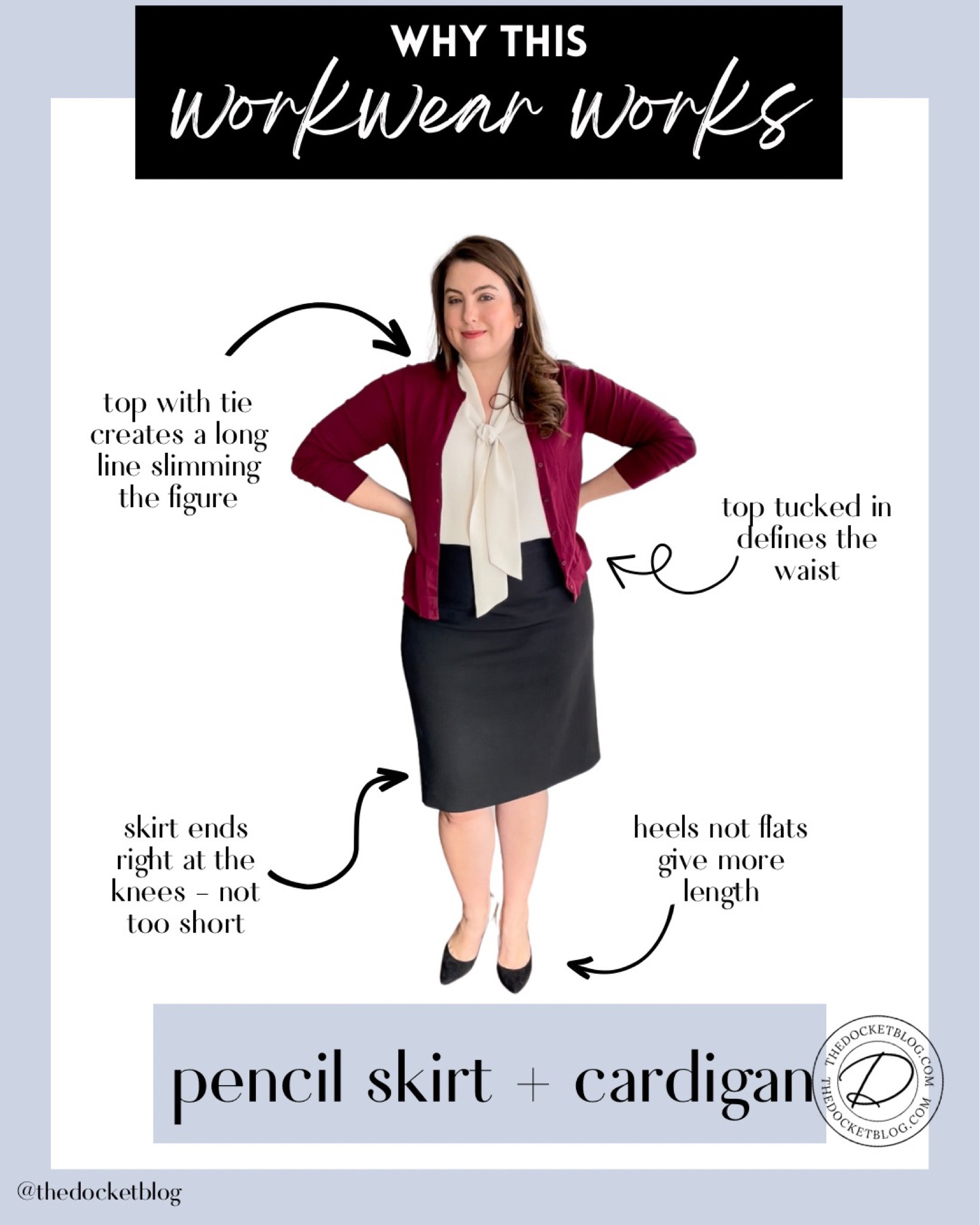 Make your workwear work for you - pencil skirt, work top, cardigan 

Business professional workwear and business casual workwear and office outfits 

#LTKstyletip #LTKunder50 #LTKworkwear