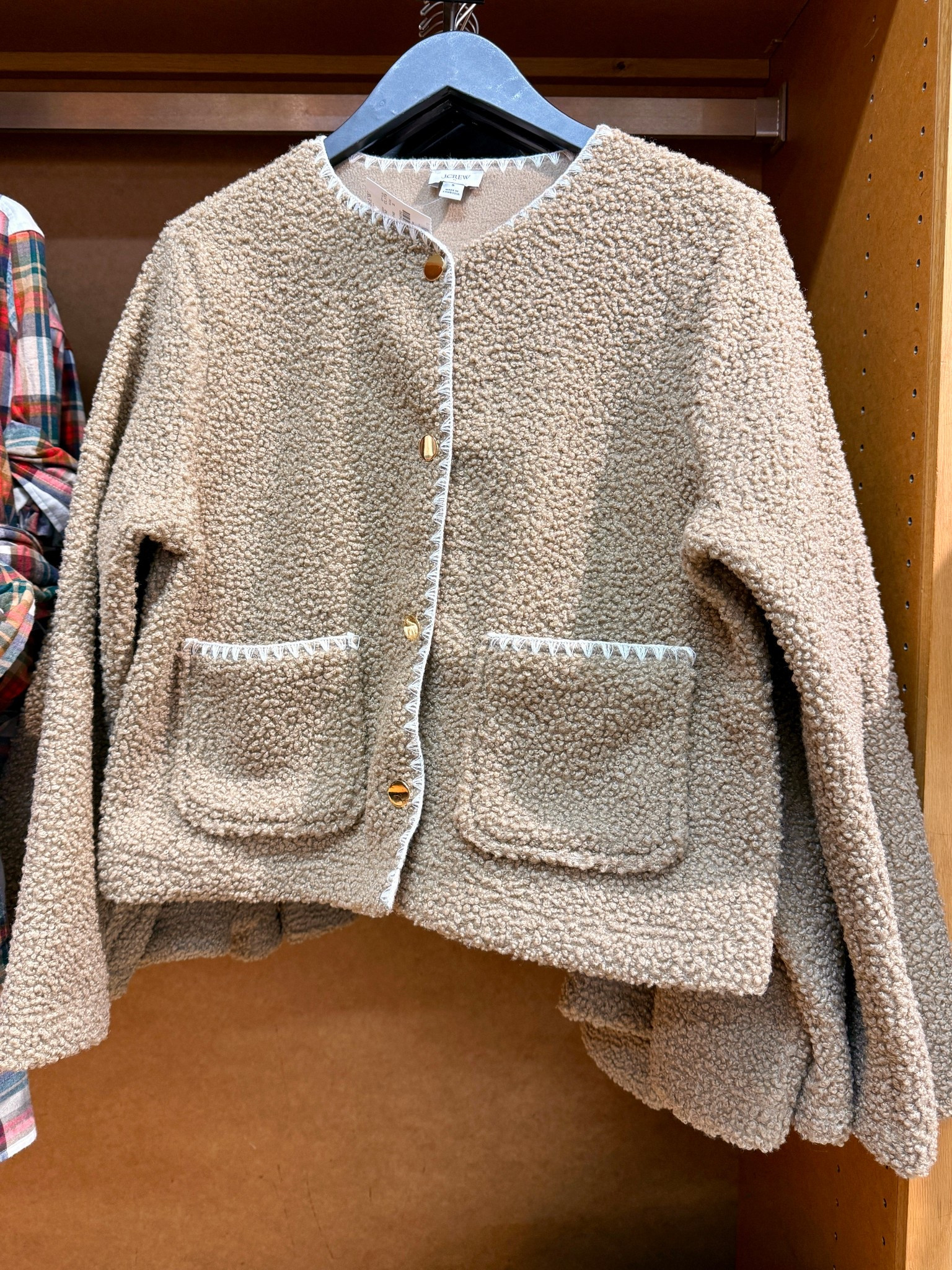 Such a fun gift idea for the season! 🎁  This J.Crew teddy sherpa cardigan jacket is equal parts cozy and polished — soft, lightweight, and easy to wear for everyday or dressed-up moments. 🫶🏻 A thoughtful winter gift that feels elevated but still practical, perfect for keeping warm while looking put-together. One of those pieces anyone would love to unwrap and wear all season long. Linked on LTK. ✨ #GiftIdeas #JCrew #CozyLayers 

#LTKGiftGuide #LTKSaleAlert #LTKootd