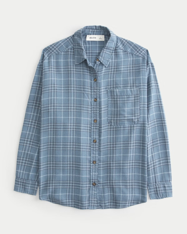Oversized Flannel Shirt | Hollister (UK)