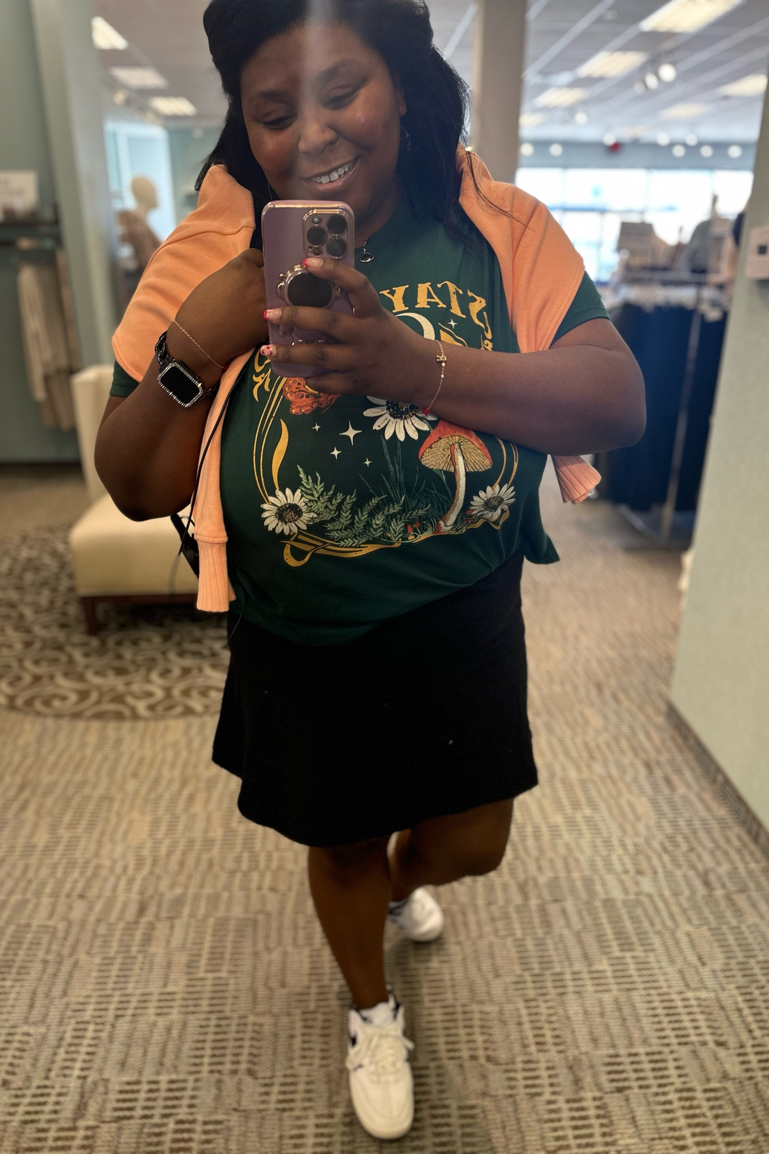 Casual | travel outfit | tennis | skort | graphic | layers | Nikes 

#LTKtravel #LTKplussize #LTKshoecrush