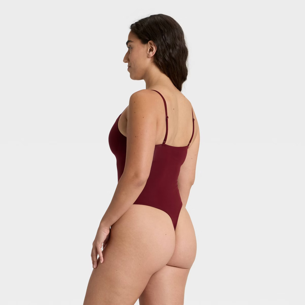 Women's Luxury Collection Luxe Stretch Lightly Lined Cami Bodysuit - Auden™ Berry Red S | Target