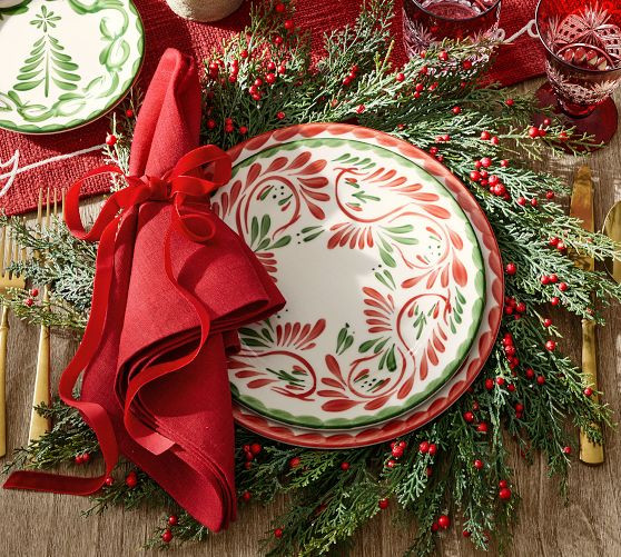 Puebla Porcelain Salad Plates - Set of 4 | Pottery Barn (US)