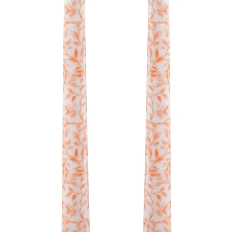 My Texas House Harvest Leaves 11" Taper Candles, Brown and White, 2 Count | Walmart (US)