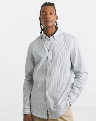 Stripe Oxford Long Sleeve Shirt | Jacamo