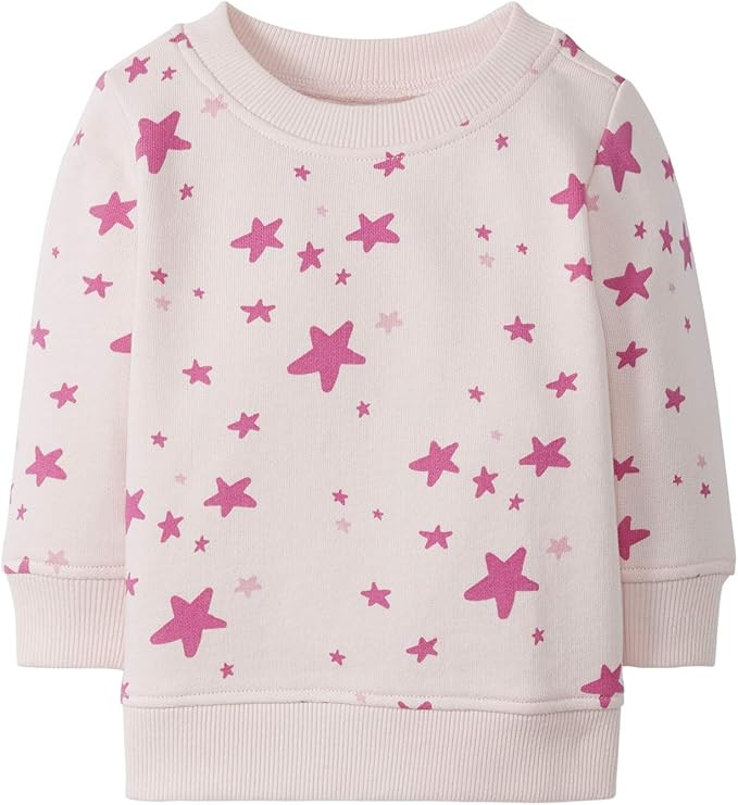 Moon and Back by Hanna Andersson Baby French Terry Crewneck Sweatshirt | Amazon (US)
