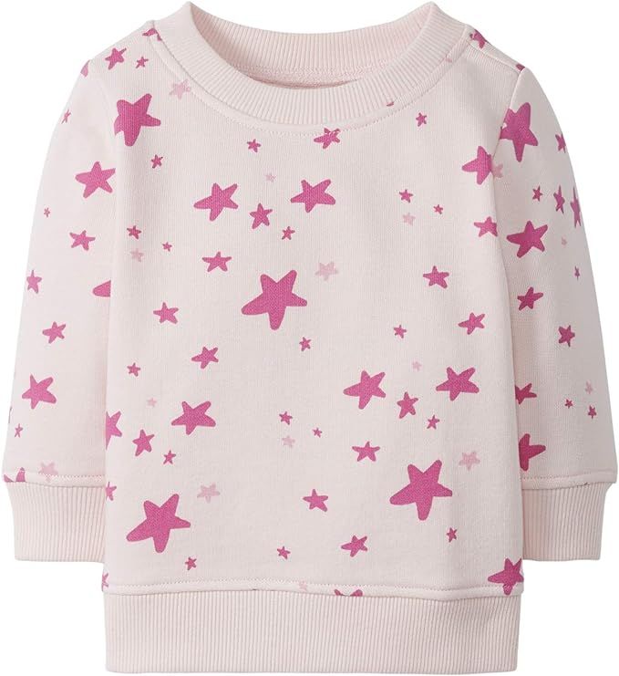 Moon and Back by Hanna Andersson Baby French Terry Crewneck Sweatshirt | Amazon (US)
