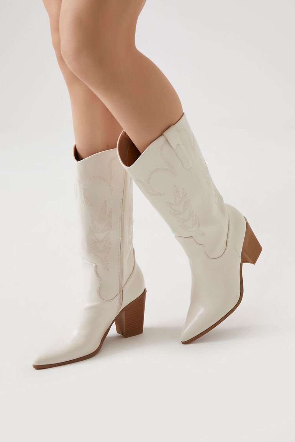 Faux Leather Cowboy Boots | Forever 21 (US)