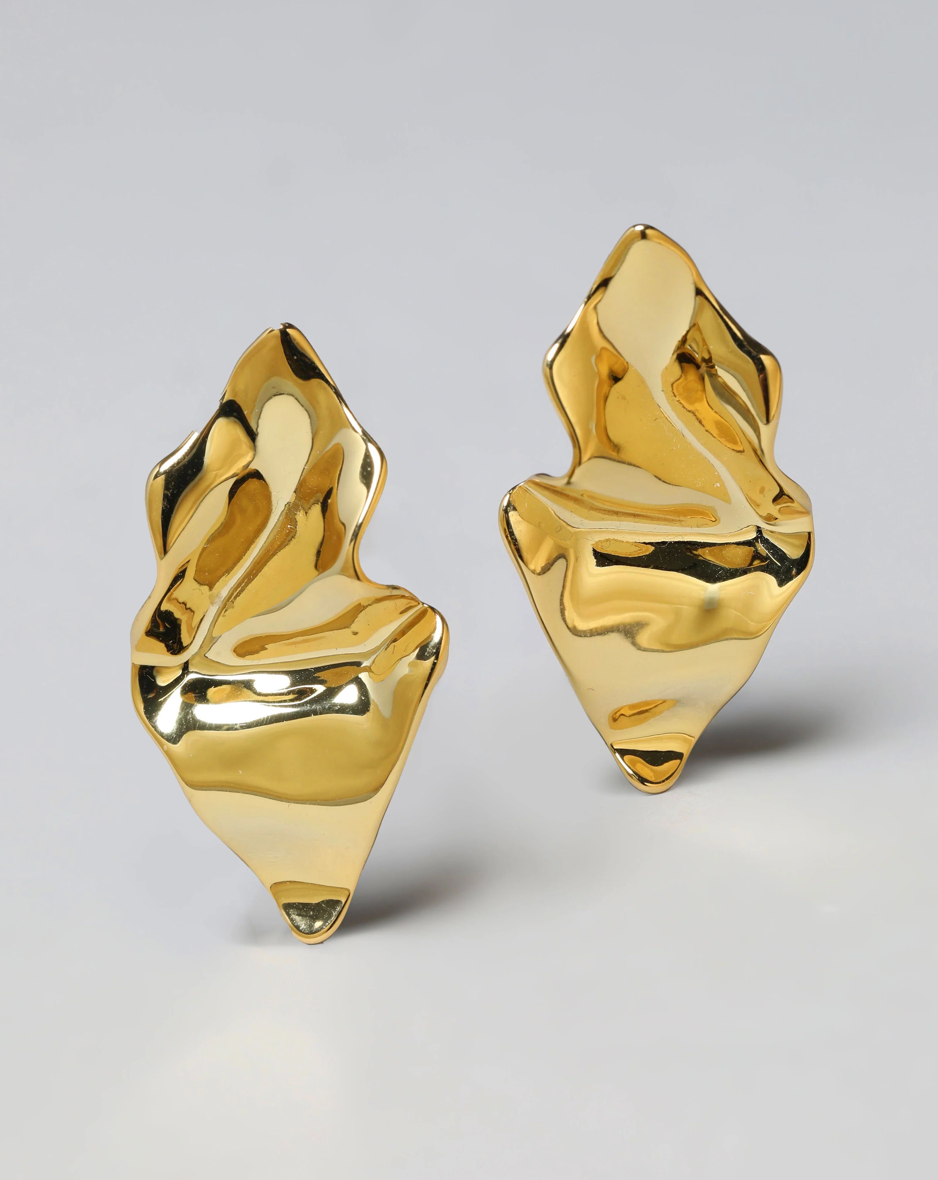 Crumpled Metal Post Earring – ALEXIS BITTAR | Alexis Bittar