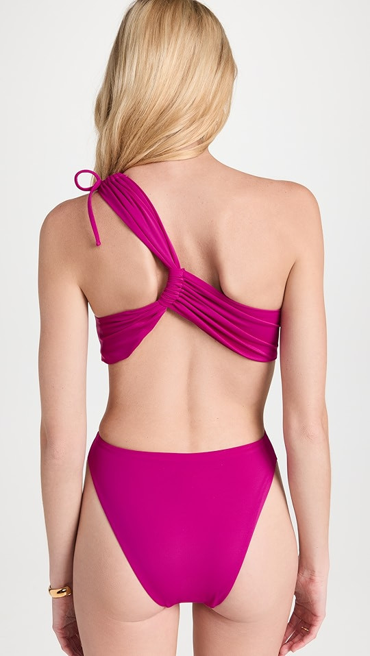 Agua Bendita Bloom Suki Solid One Piece Swimsuit | SHOPBOP | Shopbop