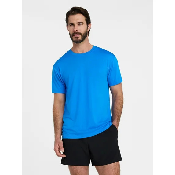 Athletic Works Men's and Big & Tall Tri Blend Tee with Short Sleeves, Sizes XS-4XLT | Walmart (US)