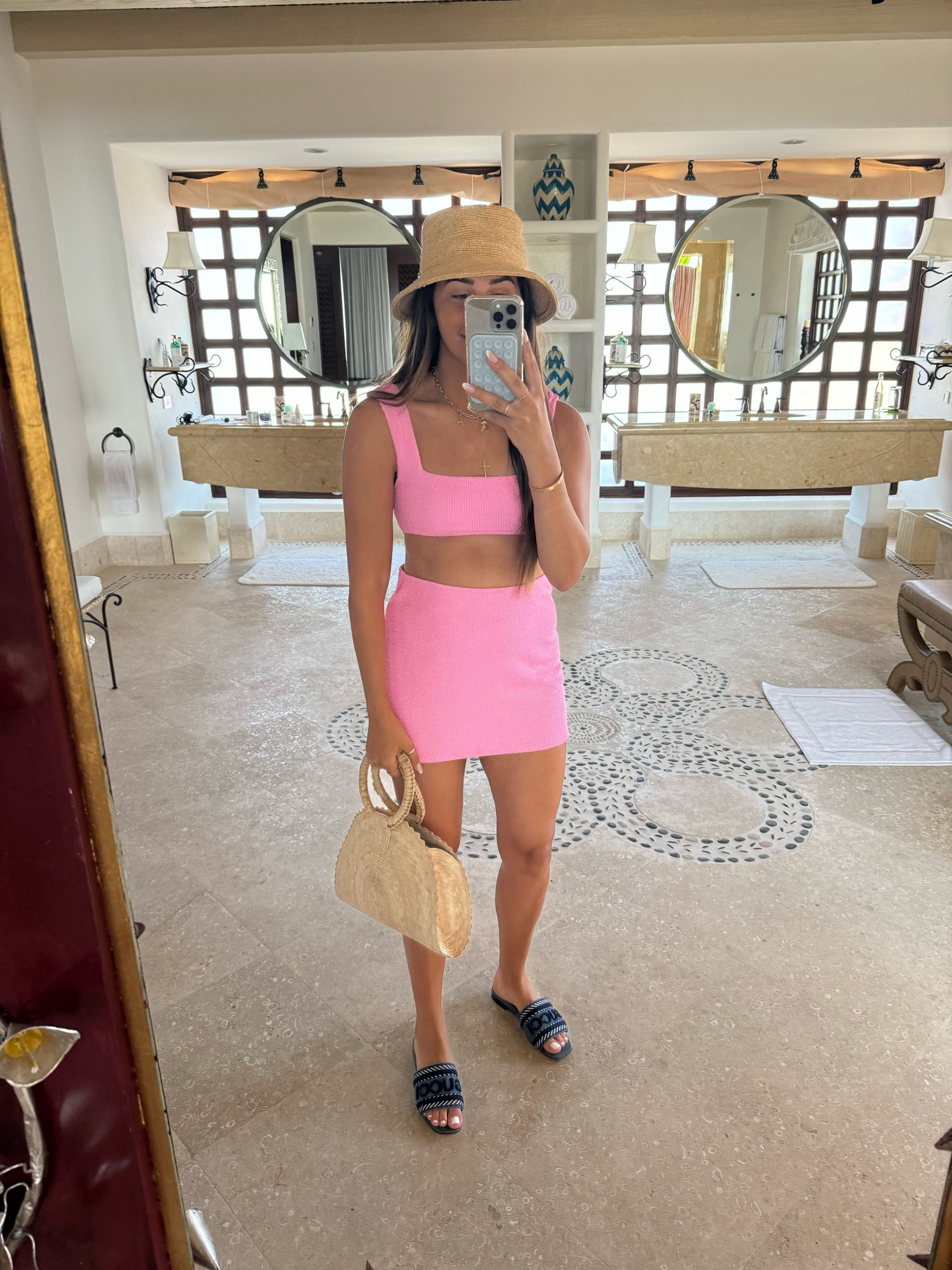 Second time buying this swim set! I love having the matching skirt cover up. The quality is so good!

Medium in everything!

#LTKtravel #LTKswim