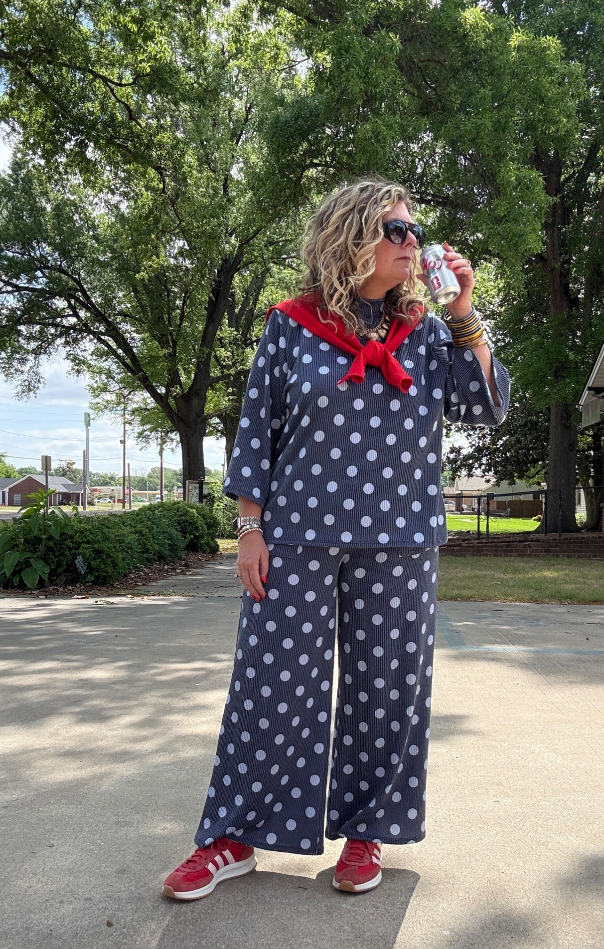 Polka dot set from Ivory Road Boutique 💙

#LTKmomlife #LTKootd #LTKOver40