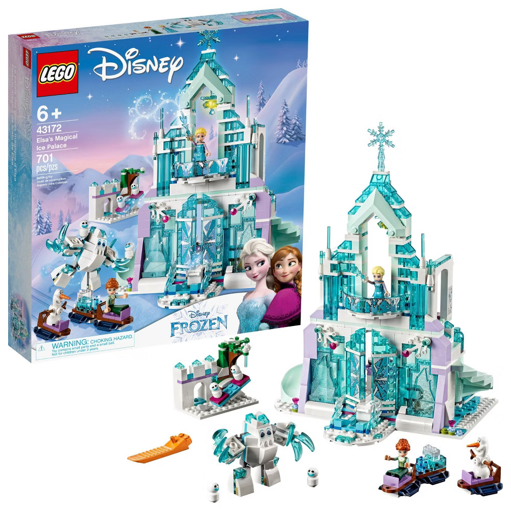 LEGO Disney Princess Elsa's Magical Ice Palace Toy Castle Building Kit with Mini Dolls 43172 | Target