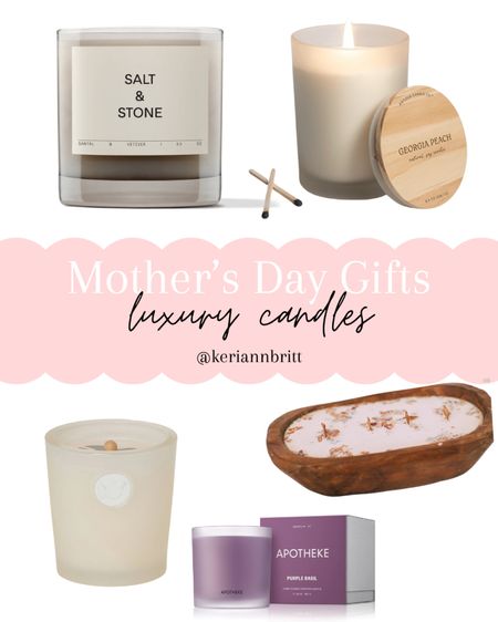 Mother’s Day Gift Guide 2024 - Luxury Candles

Mother’s Day gift idea / gifts for mom / unique gift idea / trendy gift idea / spring gifts / summer gifts / luxury gifts 

#LTKGiftGuide #LTKhome