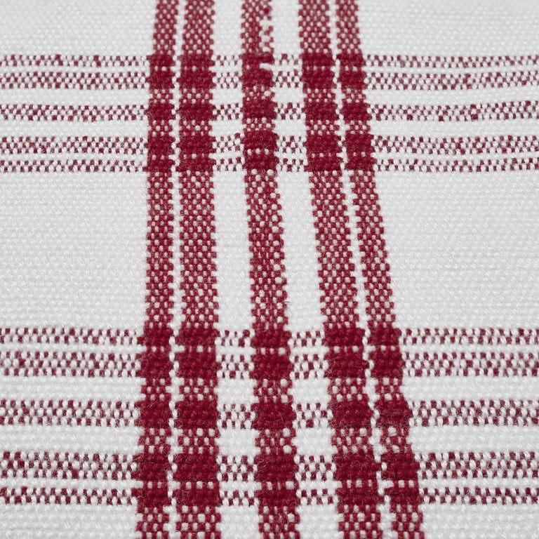 Indoor/Outdoor Plaid Accent Rug, Red and White, 24" x 38", by My Texas House | Walmart (US)