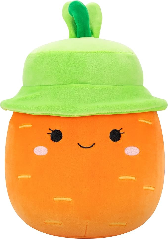Squishmallows Original 8in Caroleena The Orange Carrot with Bucket Hat – Official Jazwares Plus... | Amazon (US)