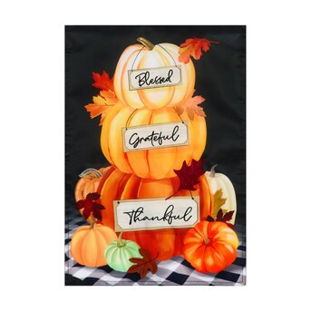 Style Selections 1-ft W x 1.5-ft H Fall Embroidered Garden Flag | Lowe's