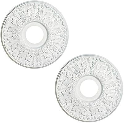Ciata Lighting 15-1/2-Inch Victorian Molded Plastic Ceiling Medallions in Traditional White Finis... | Amazon (US)
