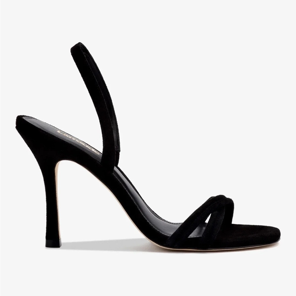 Larroude Black Heeled Sandals | Poshmark