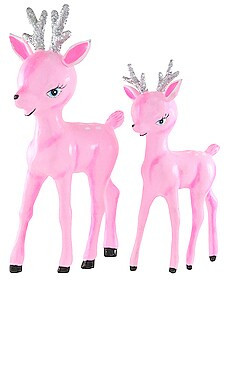 Cody Foster & Co Retro Deer Decrotive Figurine Set Of 2 from Revolve.com | Revolve Clothing (Global)