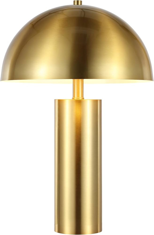 SAFAVIEH Lighting - Iria 20.5-Inch Metal Table Lamp - Gold - Modern Mushroom Design - Ideal for L... | Amazon (US)