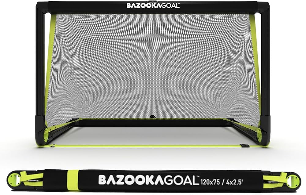 BazookaGoal Original Solid Frame Pop Up Goal - Folding Mini Soccer Goal for Kids and Adults - Por... | Amazon (US)