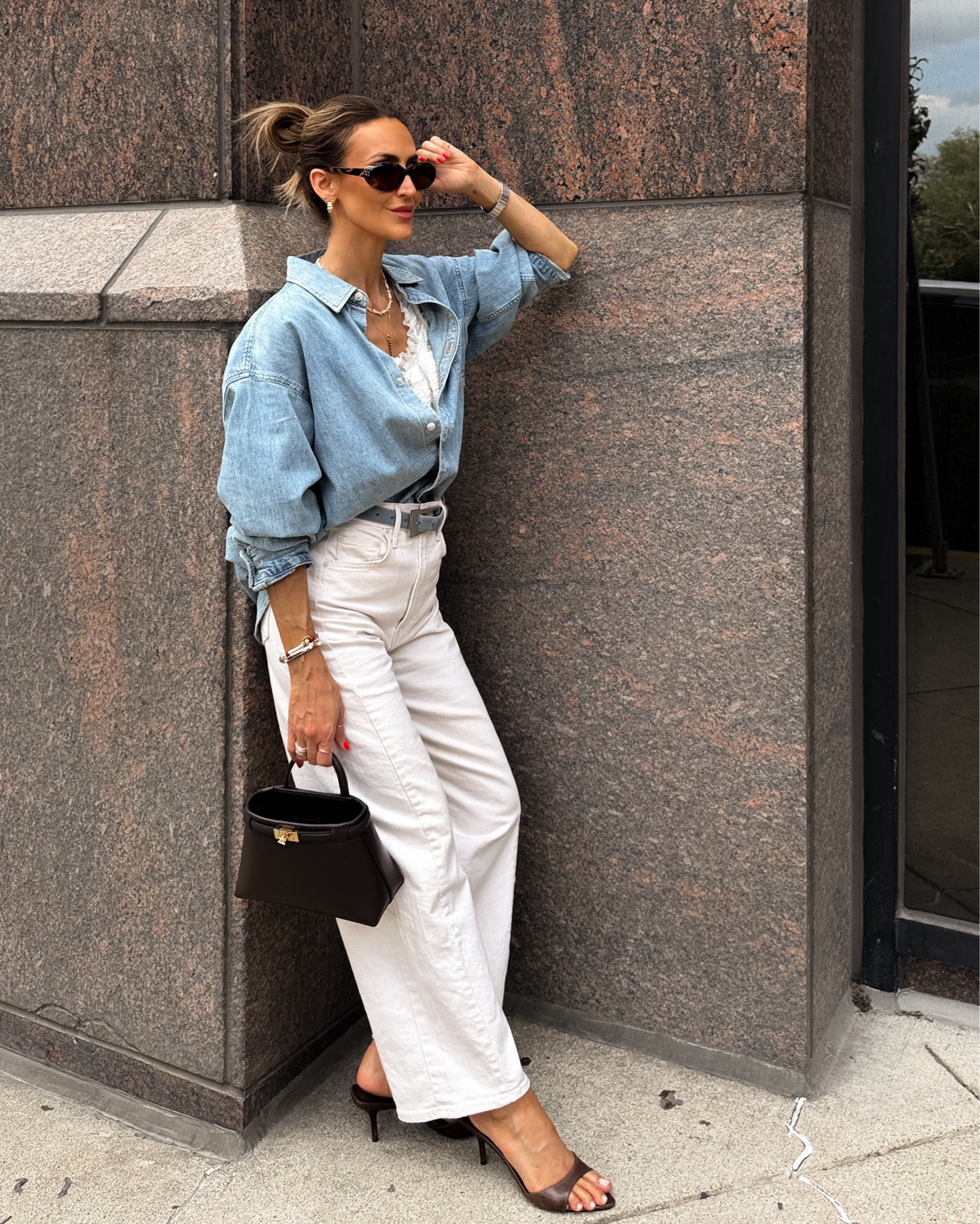 Easy denim shirt look, sporting my favorite cream denim

#LTKSeasonal #LTKootd #LTKOver40