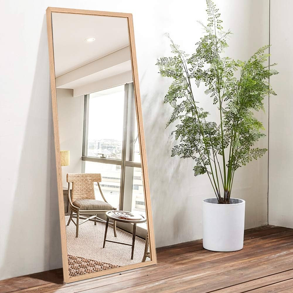 NeuType Full Length Mirror Floor Mirror with Standing Holder Bedroom/Locker Room Standing/Hanging Mi | Amazon (US)